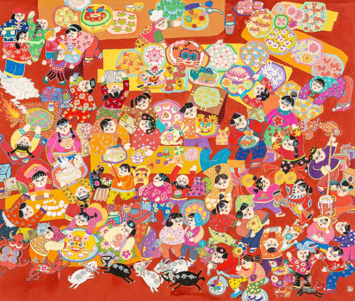 陈果《花馍香里闹新春》北京