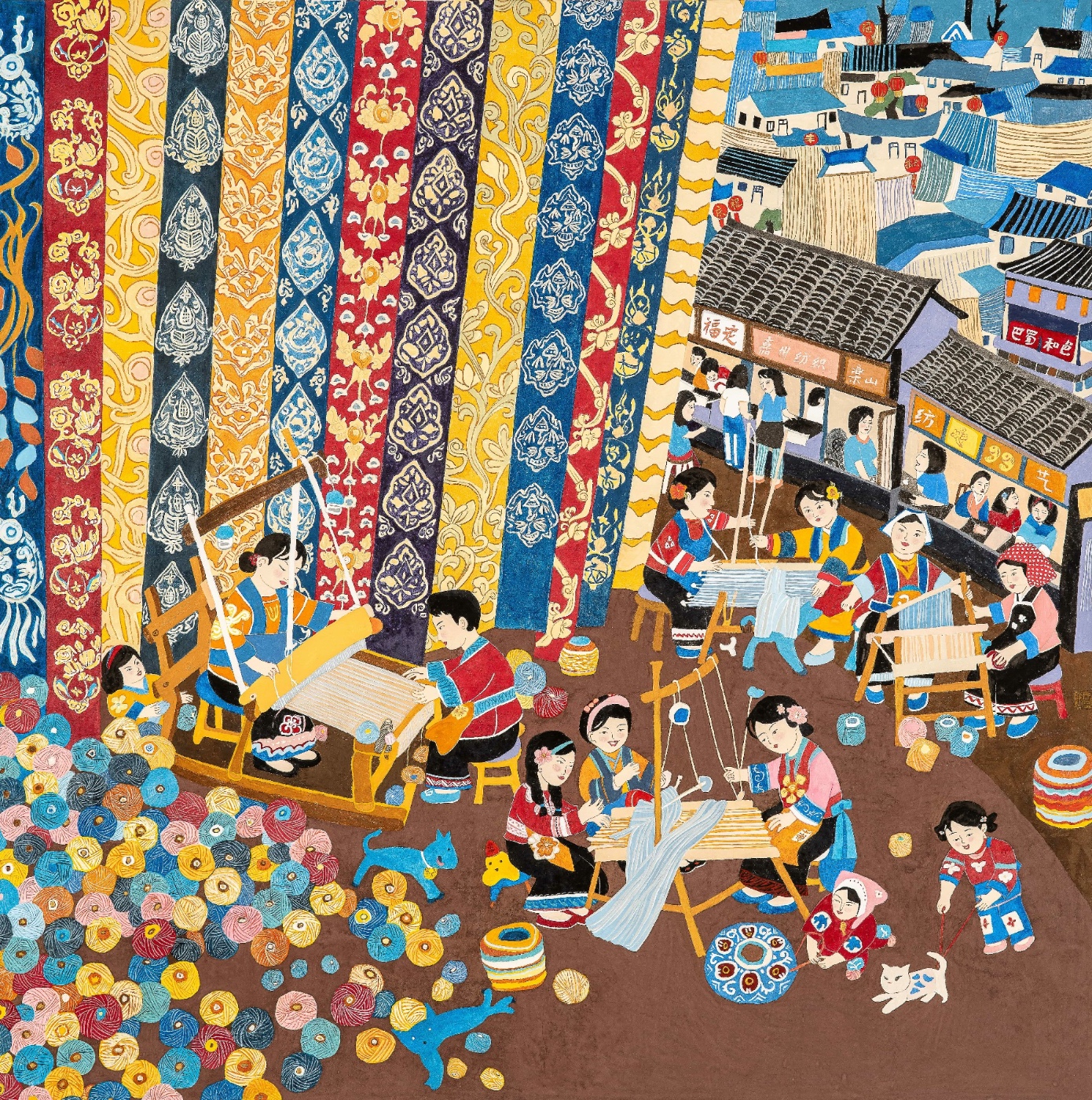 曾冰《编织我们的幸福生活》四川