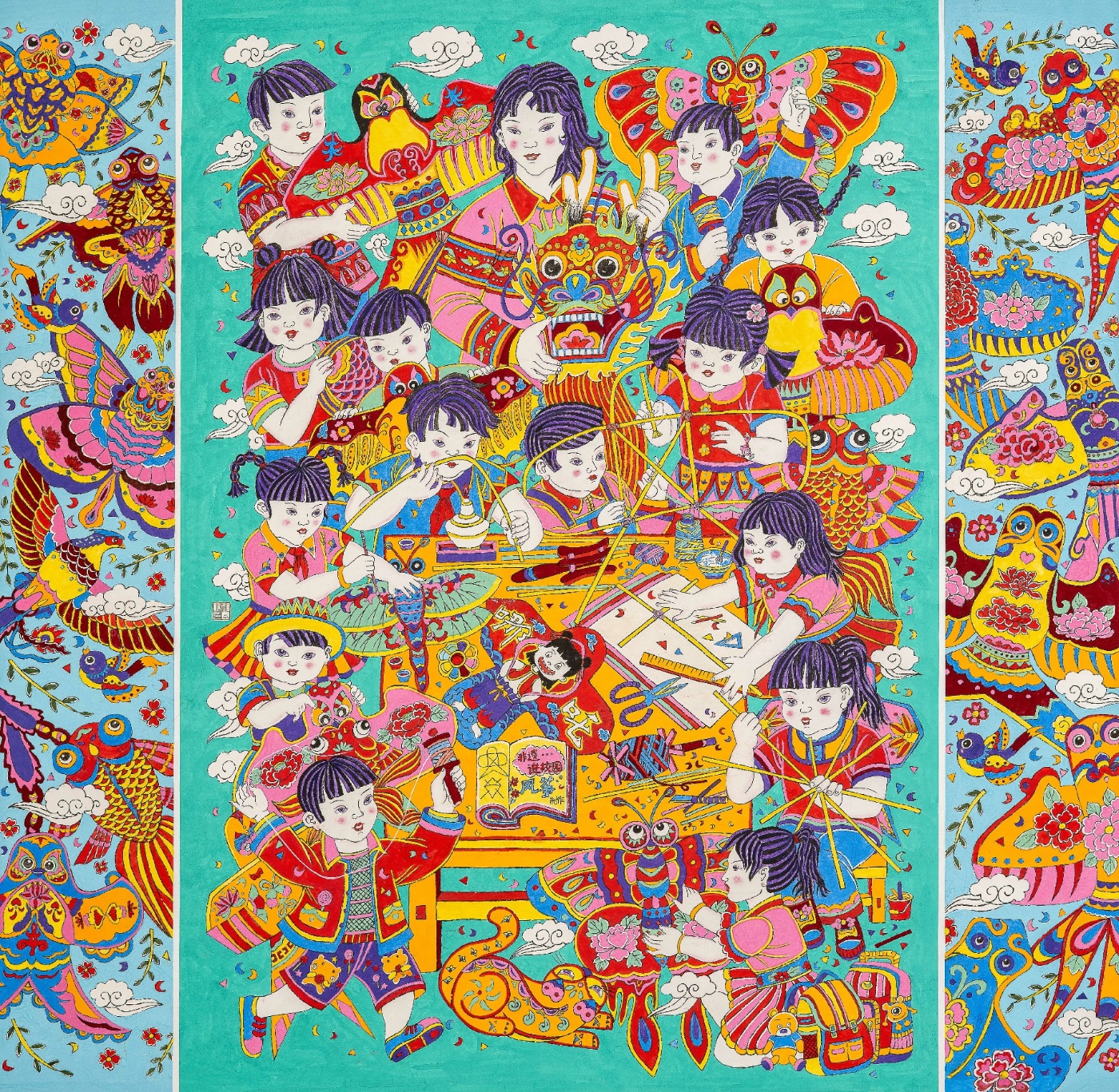 郝风仙《彩鸢薪火童传承》山西