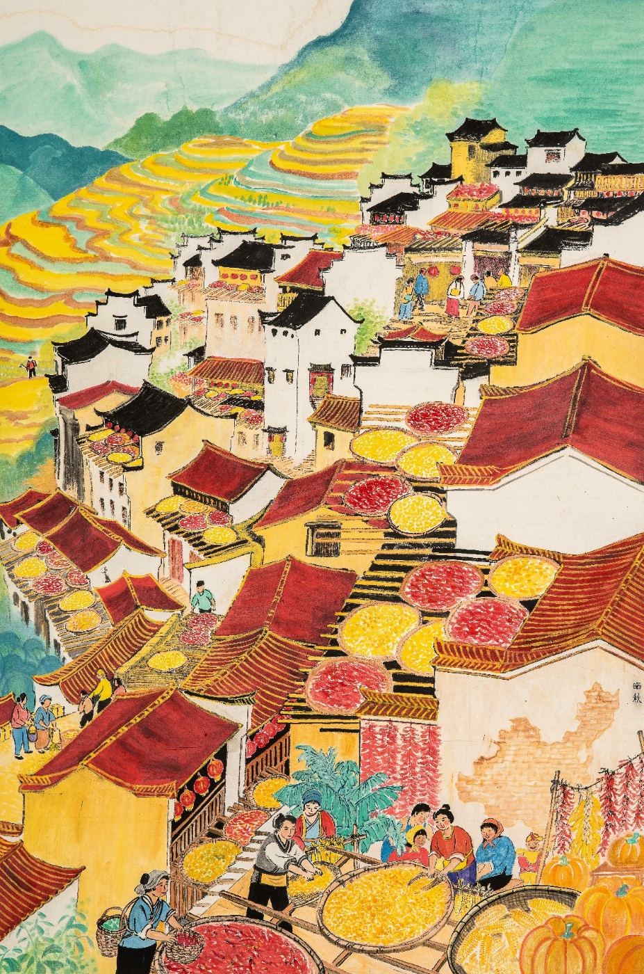 纪学君《晒秋》 安徽