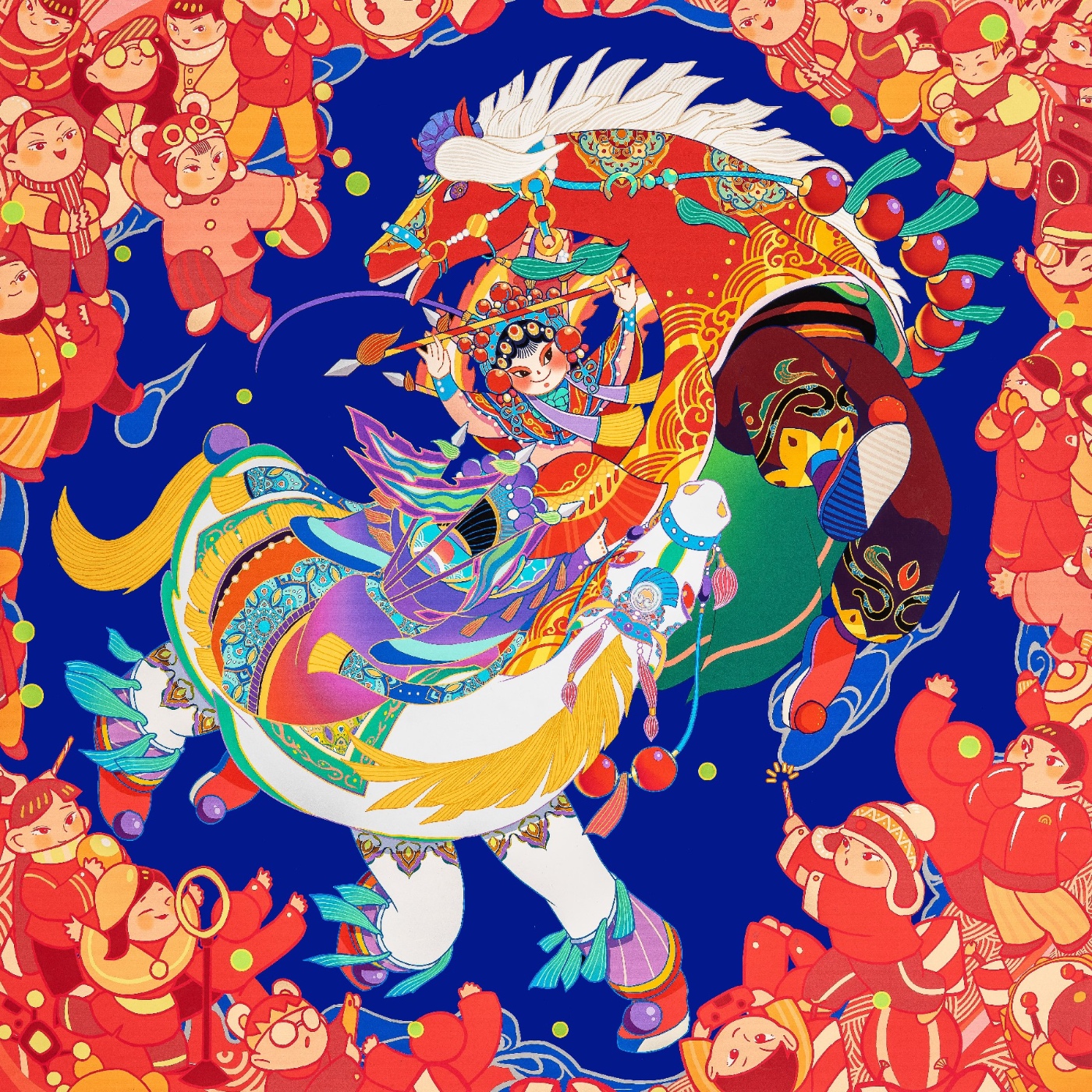 谢尔立 《竹马扬蹄闹新春》 重庆